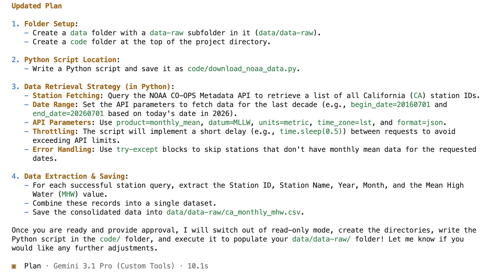Plan mode prompt answer update to incorporate the new information
